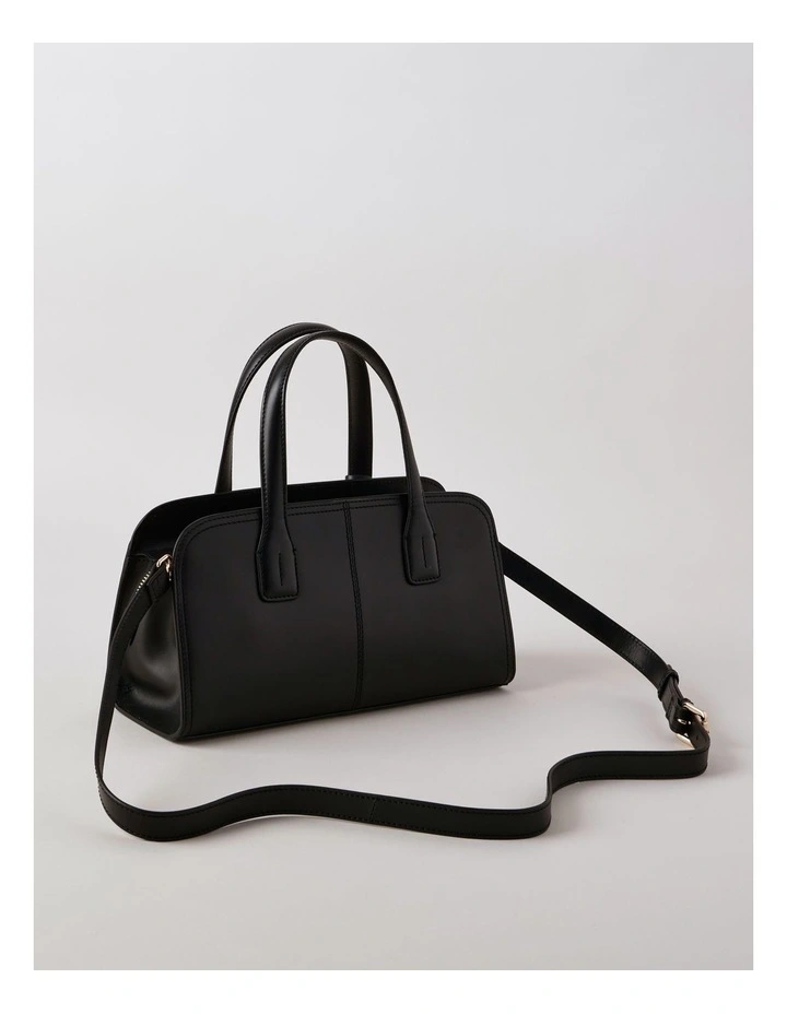 Penelope Bowler Bag in Black image 5