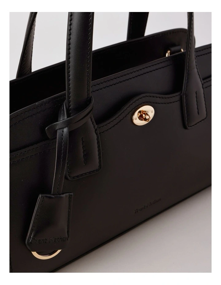 Penelope Bowler Bag in Black image 6