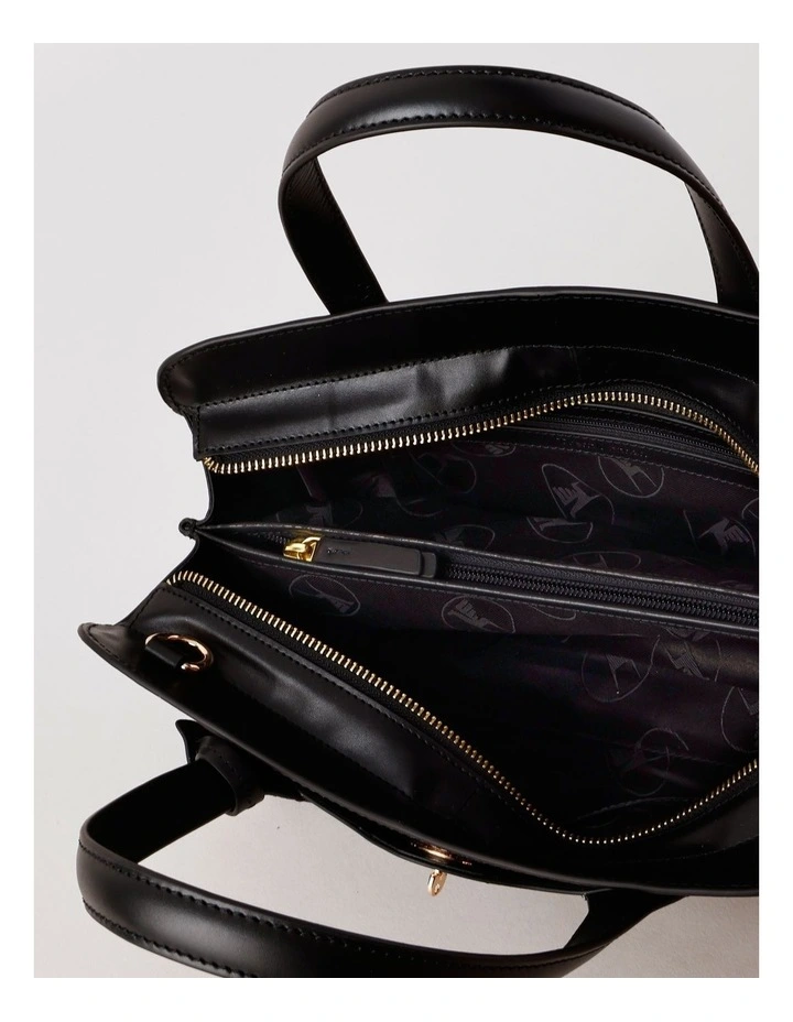 Penelope Bowler Bag in Black image 7