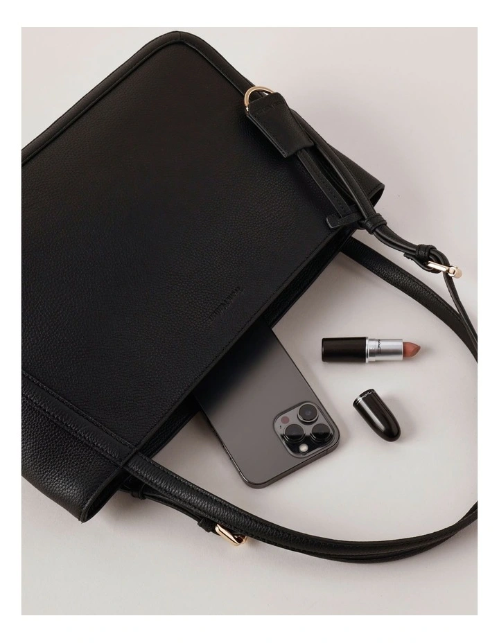 Eleni Tote Bag in Black image 3