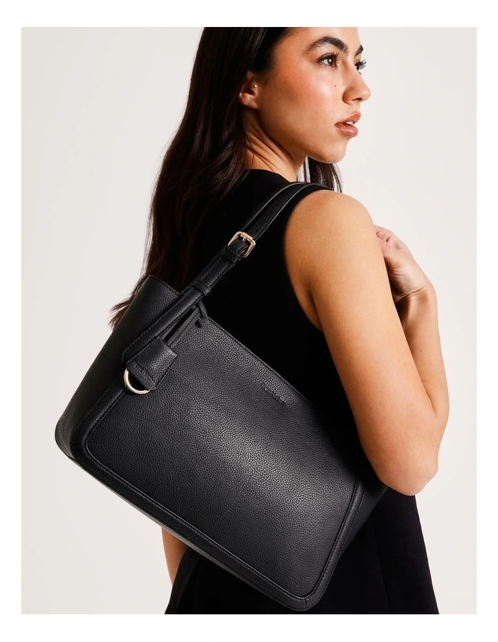Eleni Tote Bag in Black image 4