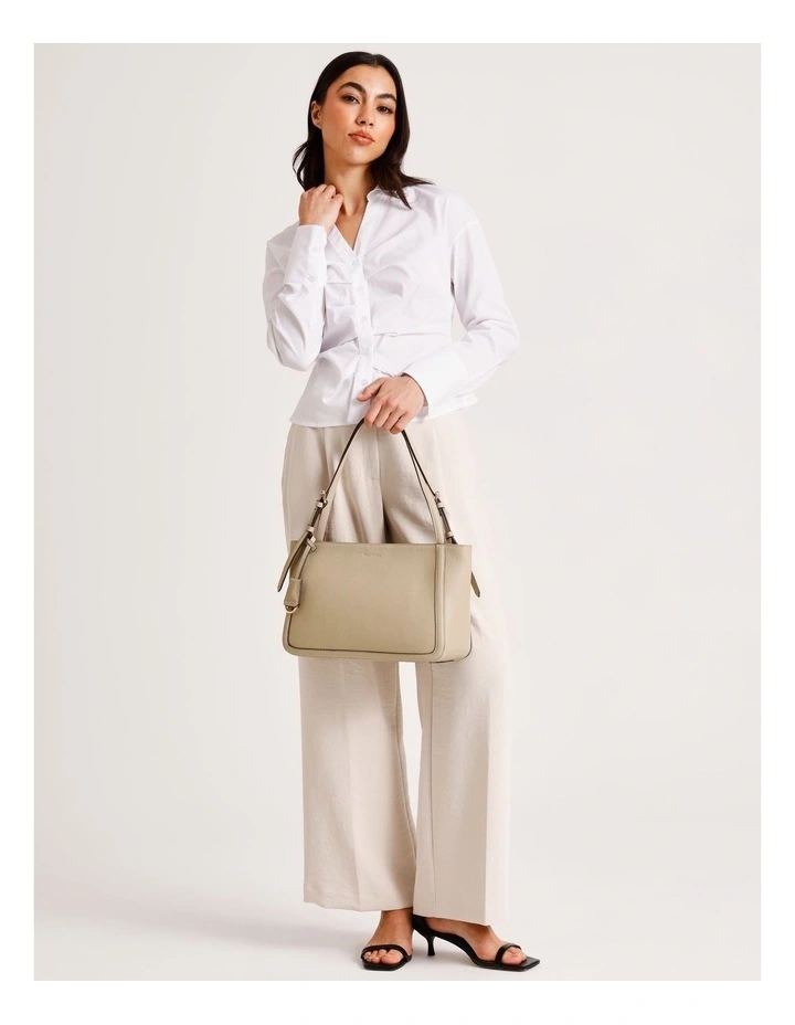 Eleni Tote Bag in Taupe image 4
