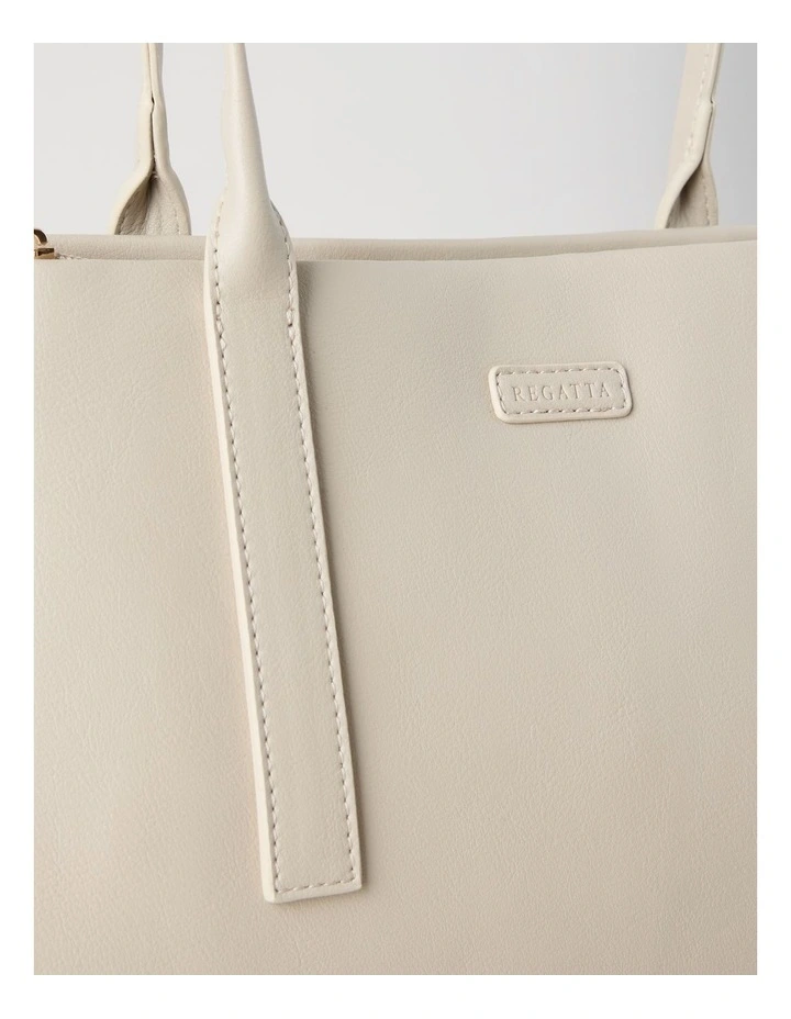 Linda Shoulder Bag in Stone image 6