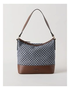 Meg Shoulder Bag in Navy Multi