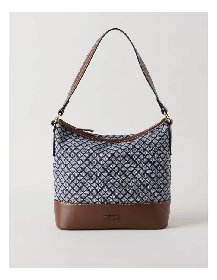 Meg Shoulder Bag in Navy Multi image 1