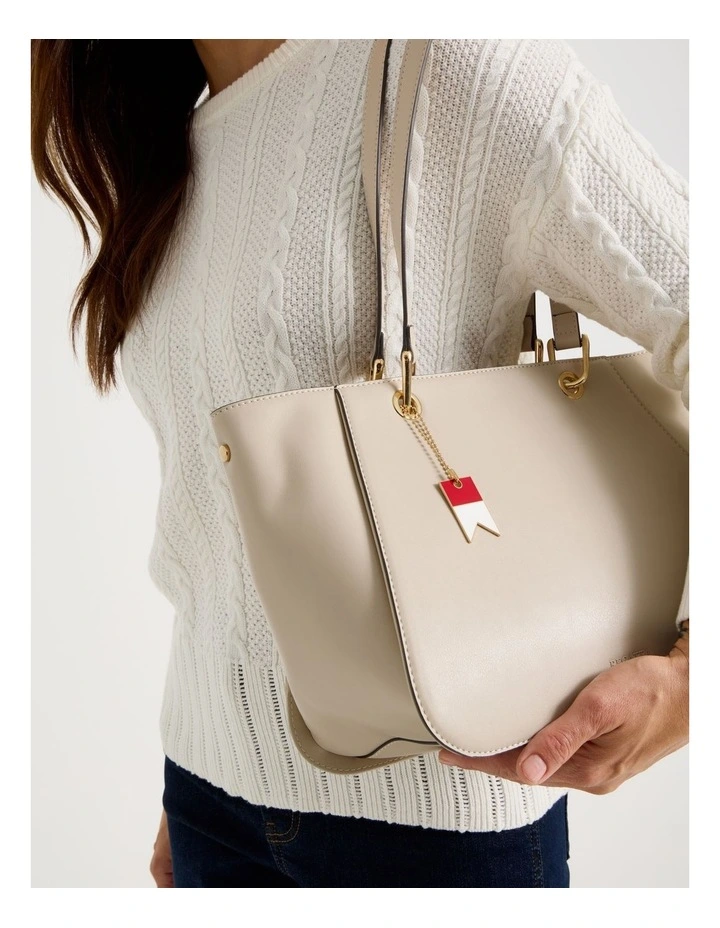 Brighton Tote Bag in Stone image 4