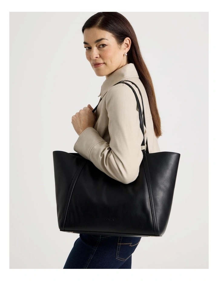 Portsea Tote Bag in Black image 2