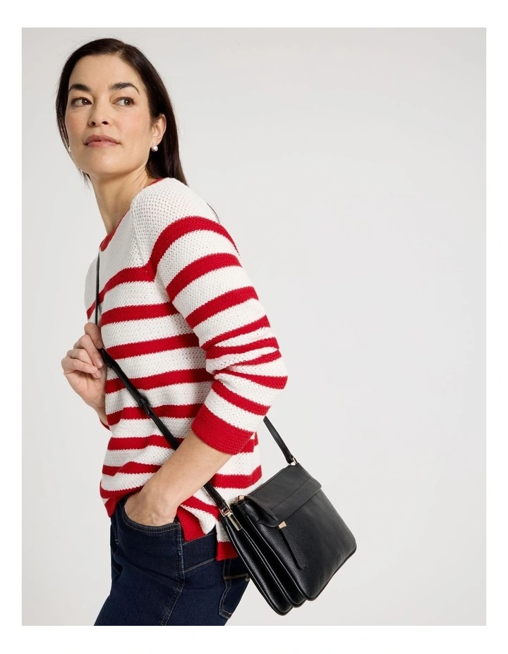 Riviera Crossbody Bag in Black image 2