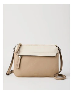 Riviera Crossbody Bag in Almond Combo