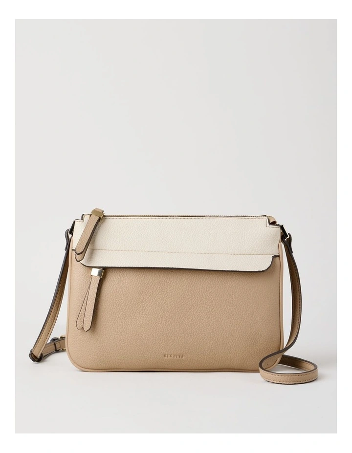 Riviera Crossbody Bag in Almond Combo image 1