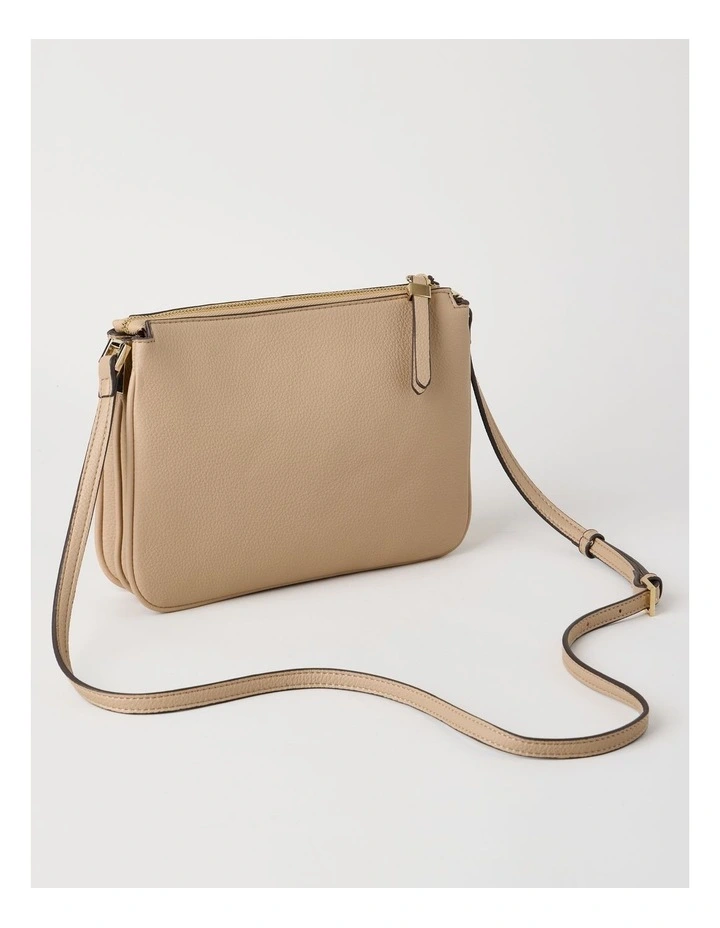 Riviera Crossbody Bag in Almond Combo image 5