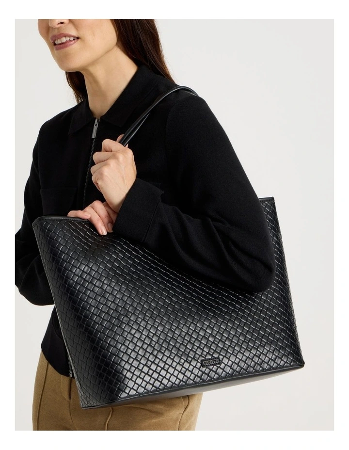 Carla Tote Bag in Black image 2