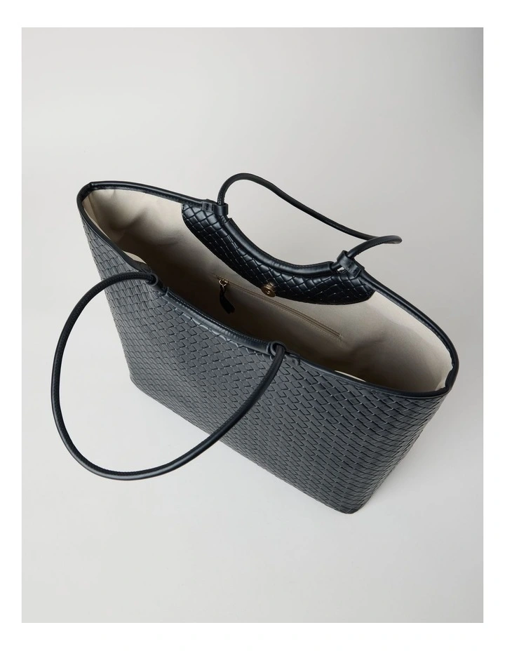 Carla Tote Bag in Black image 6
