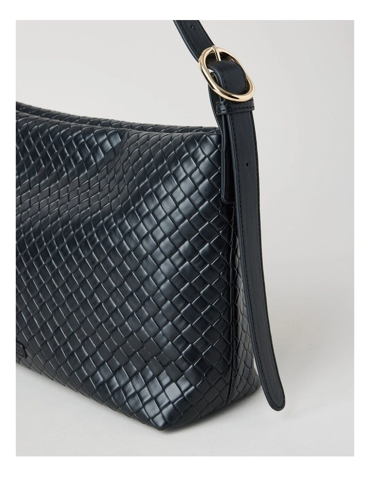 Carla Shoulder Bag in Black image 3