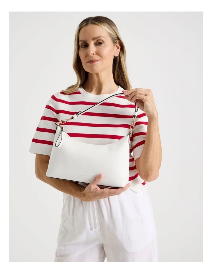 Blairgowrie Shoulder Bag in White image 2