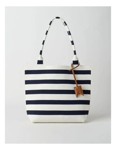 Vaucluse Tote Bag in Navy Stripe