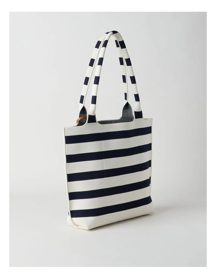 Vaucluse Tote Bag in Navy Stripe image 4