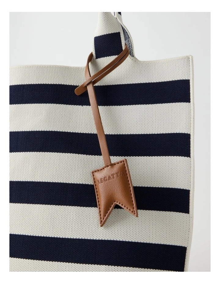 Vaucluse Tote Bag in Navy Stripe image 5