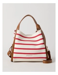 Bondi Crossbody Bag in Red Stripe