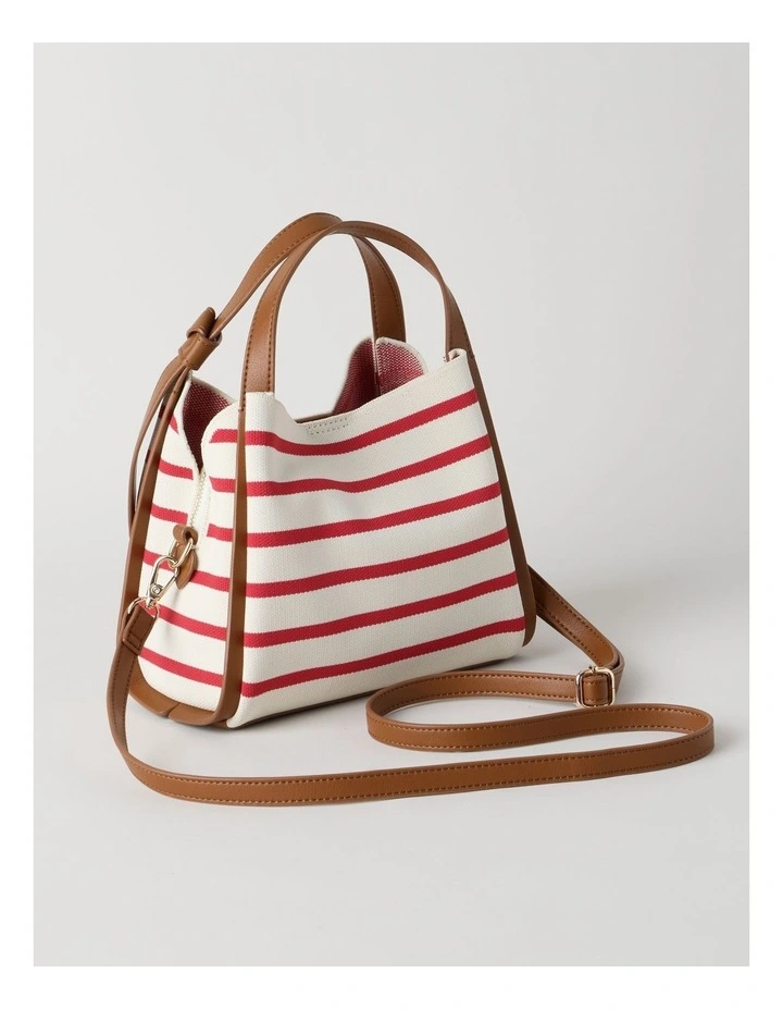 Bondi Crossbody Bag in Red Stripe image 4