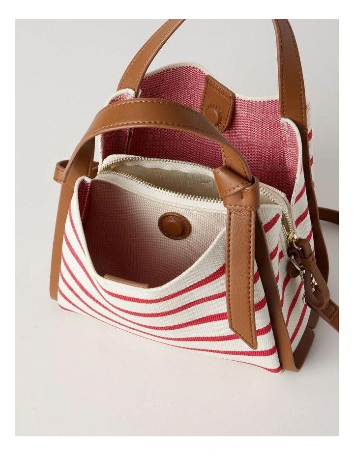 Bondi Crossbody Bag in Red Stripe image 6
