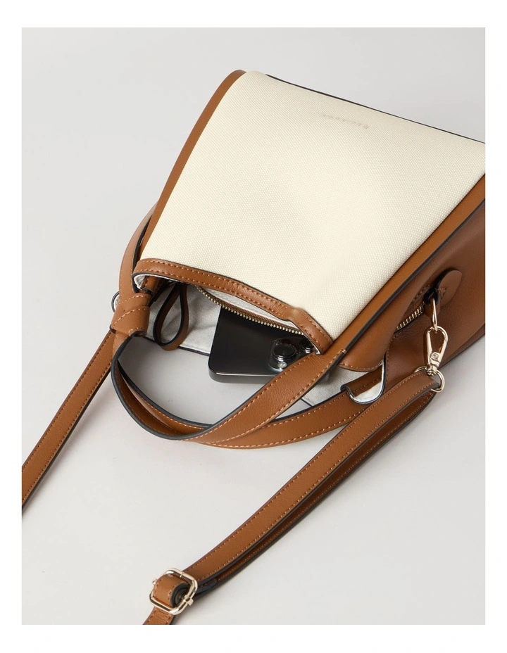Bondi Crossbody Bag in Natural and Tan image 3
