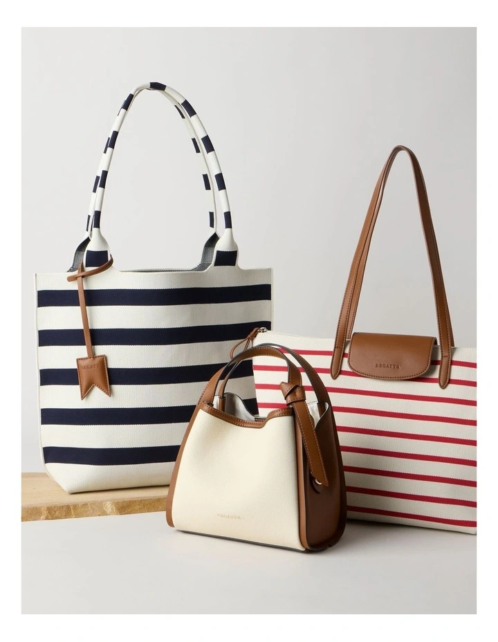 Bondi Crossbody Bag in Natural and Tan image 7