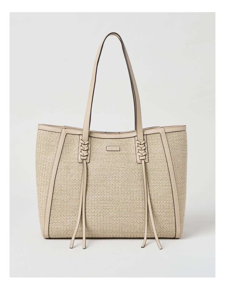 Brenda Tote Bag in Stone image 1