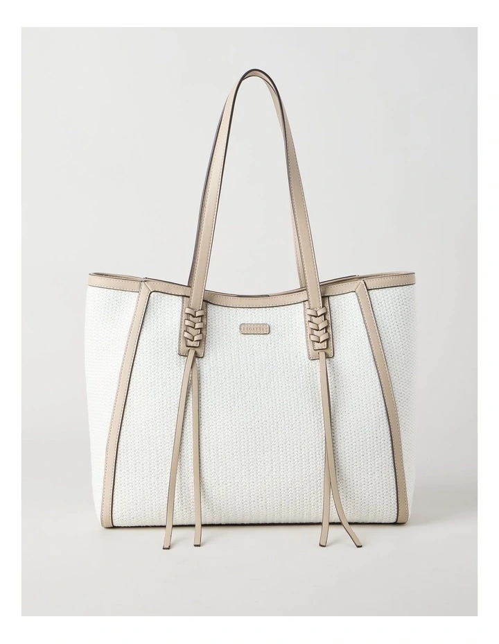 Brenda Tote Bag in White image 1