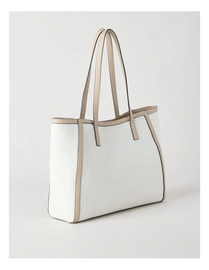 Brenda Tote Bag in White image 3