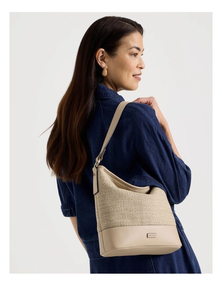 Brenda Shoulder Bag in Stone image 2