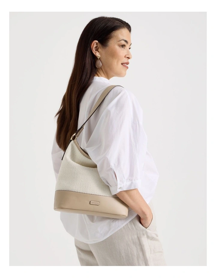Brenda Shoulder Bag in White image 2