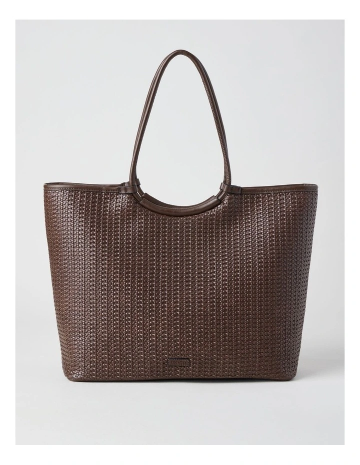Carla Tote Bag in Chocolate image 1
