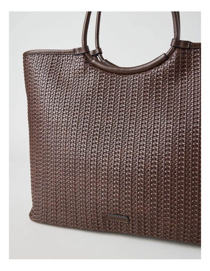 Carla Tote Bag in Chocolate image 2