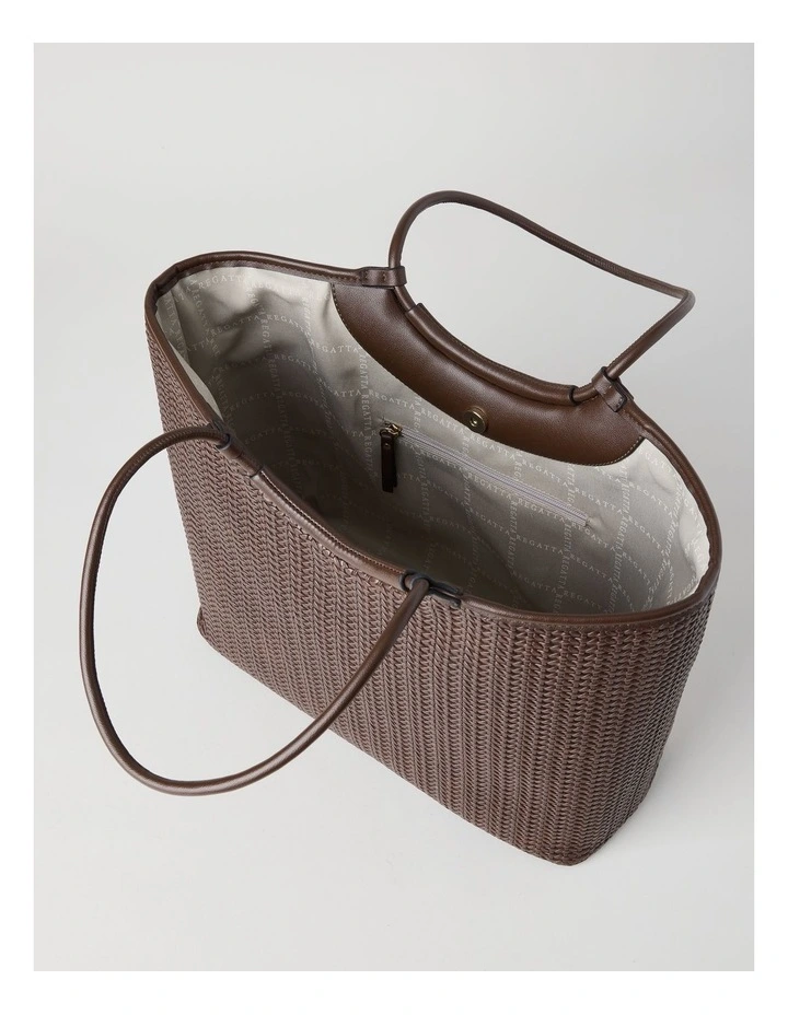 Carla Tote Bag in Chocolate image 4