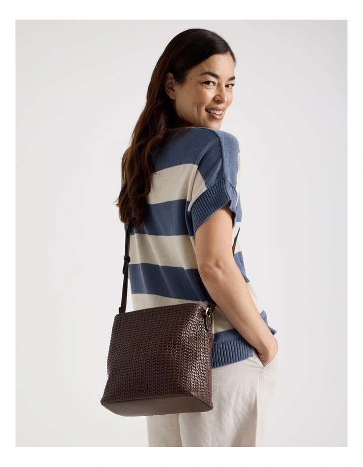 Carla Crossbody Bag in Chocolate image 4