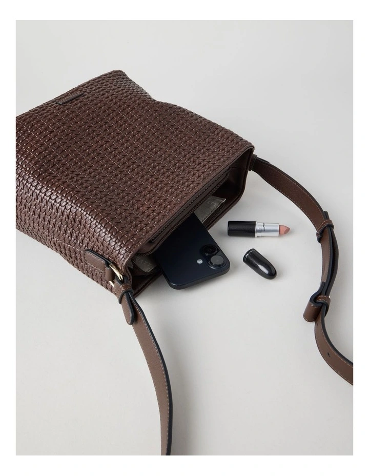 Carla Crossbody Bag in Chocolate image 4
