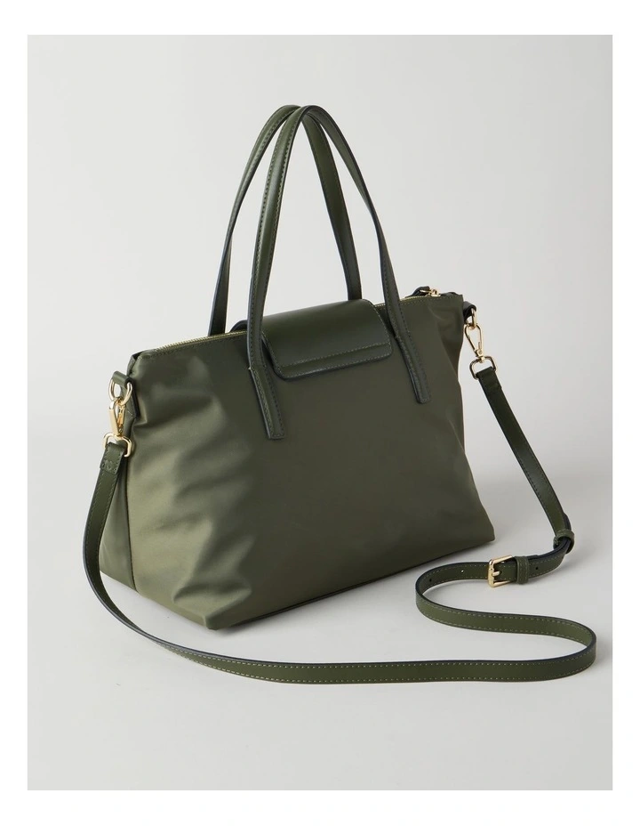 Beaumaris Satchel Bag in Olive image 4