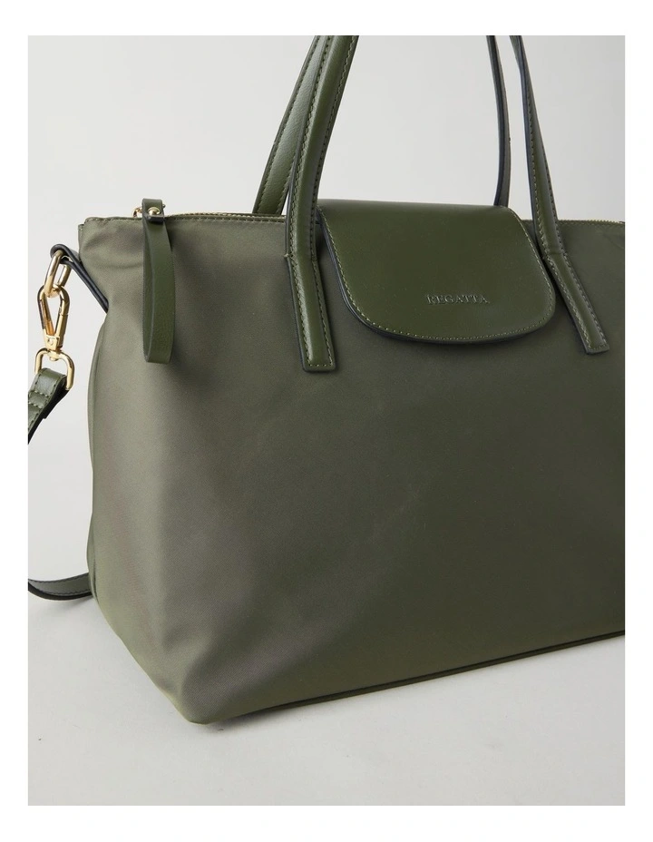 Beaumaris Satchel Bag in Olive image 5
