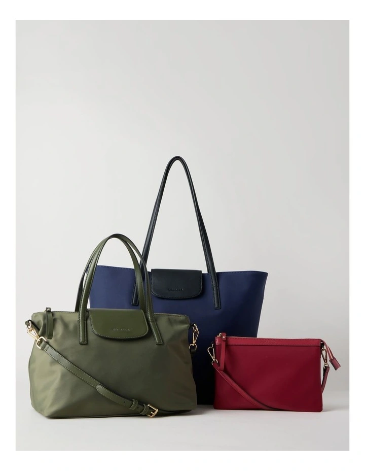 Beaumaris Satchel Bag in Olive image 7