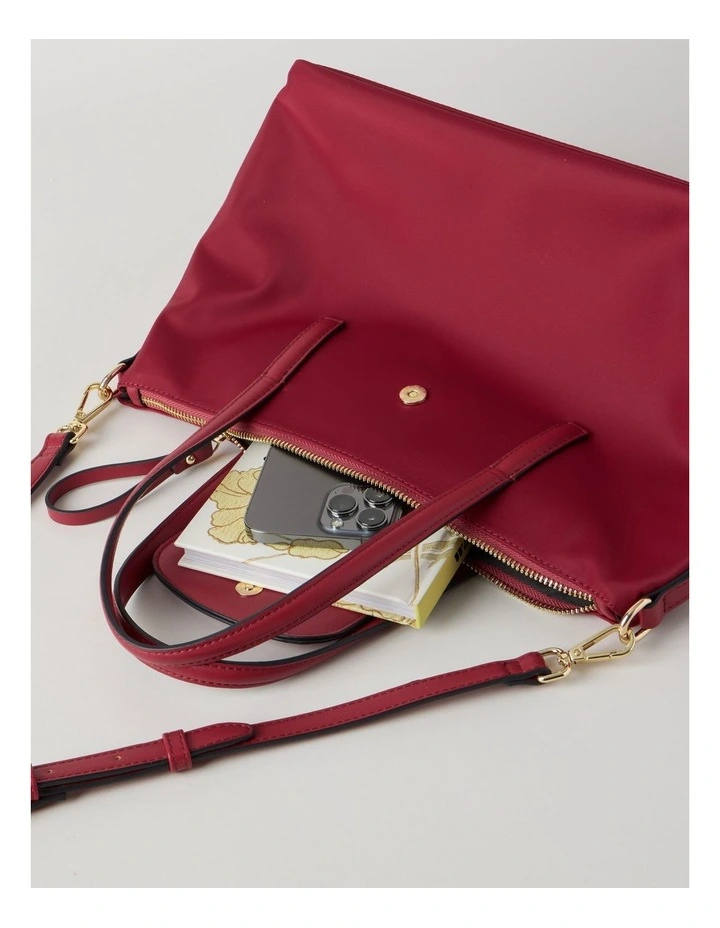 Beaumaris Satchel Bag in Red image 3