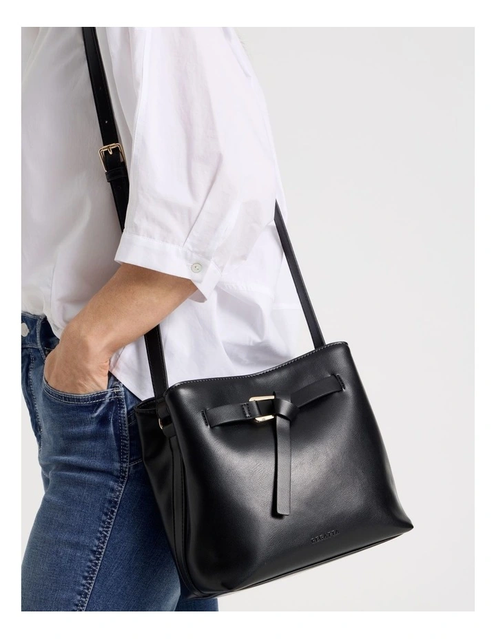 Hampton Crossbody Bag in Black image 2