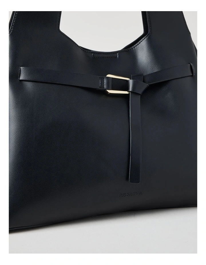 Hampton Shoulder Bag in Black image 5