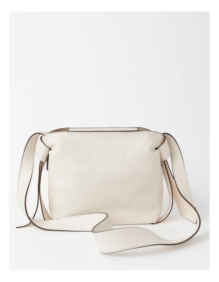 white cross over bag