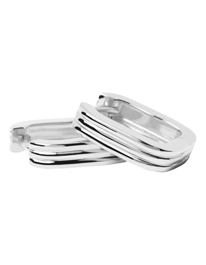 Nova Earrings in Silver image 3