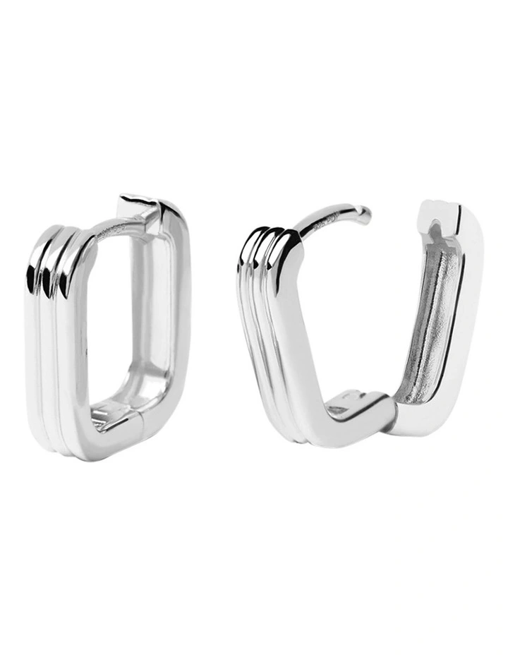 Nova Earrings in Silver image 5