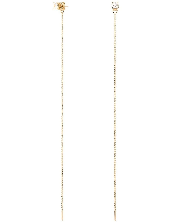Belle Drop Earrings in Gold image 1