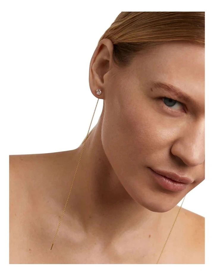 Belle Drop Earrings in Gold image 2
