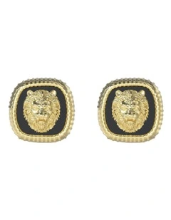 Lion King Earrings in Gold