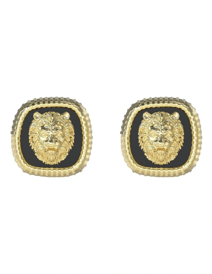Lion King Earrings in Gold image 1